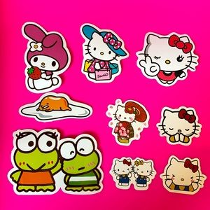 9 Sanrio Hello Kitty and Friends Waterproof Stickers